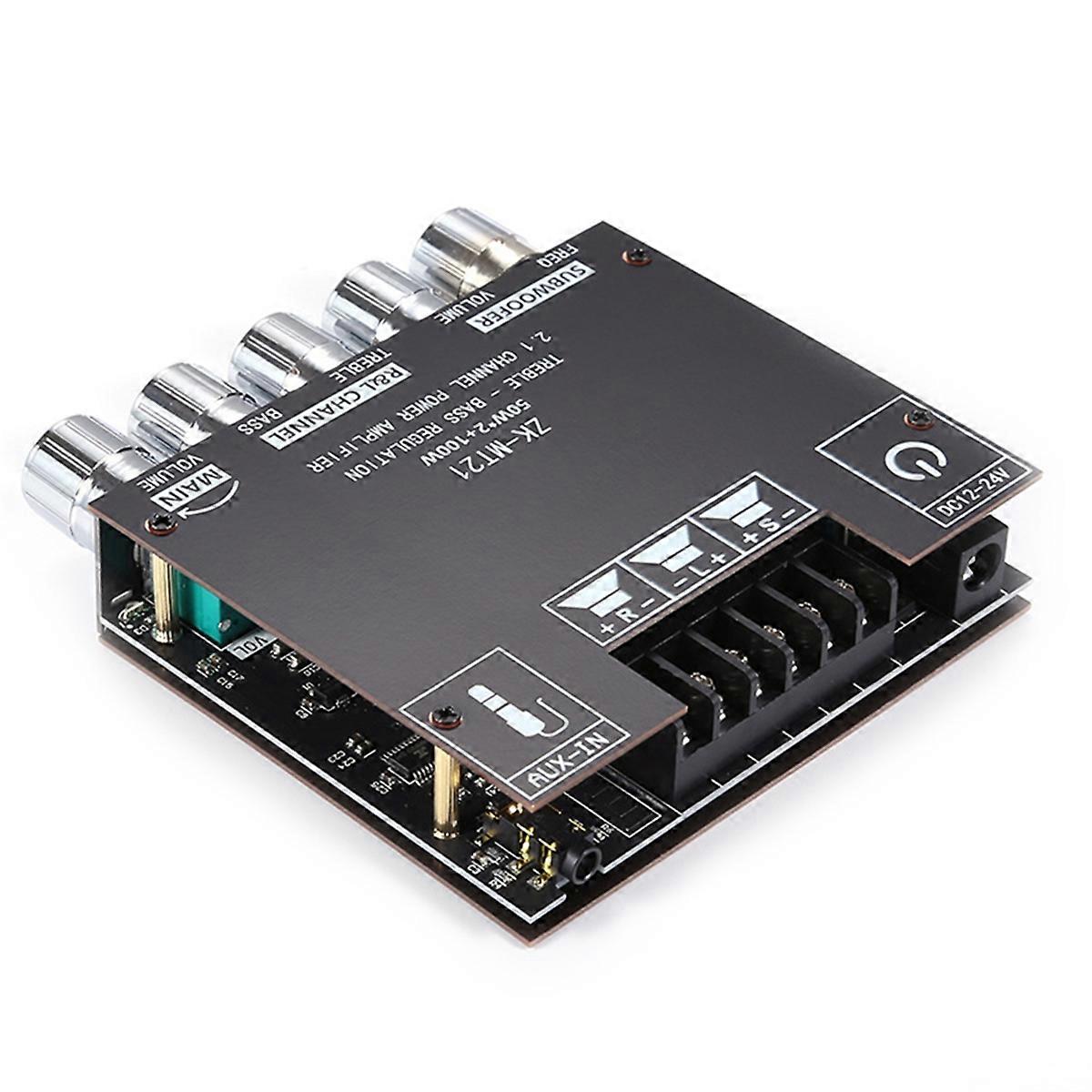 2.1 Channel Bluetooth 5.0 Subwoofer Amplifier Board 50W X 2+100W Power Audio Stereo Amplifier Board