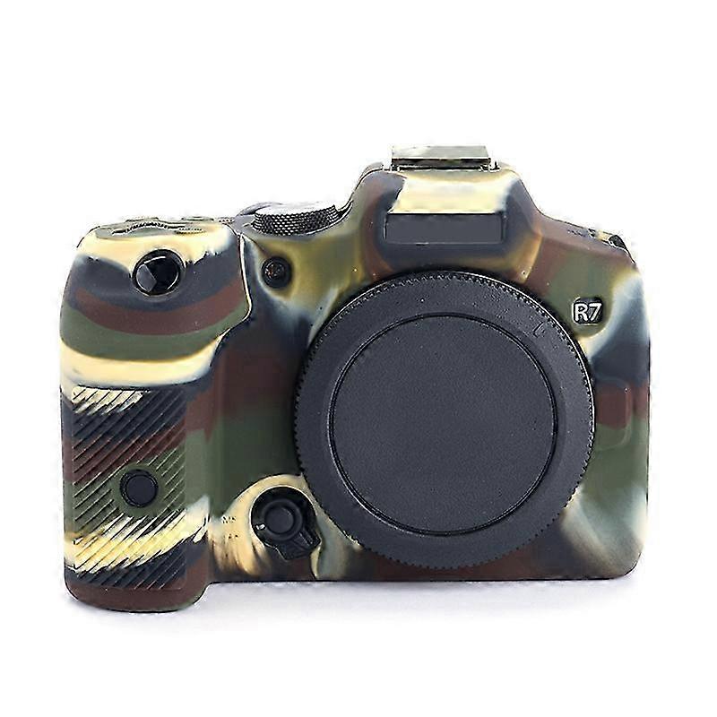 Type C Flexible Silicone Protective Case for Canon EOS R7 Camera,Anti-scratch Anti-drop Cover