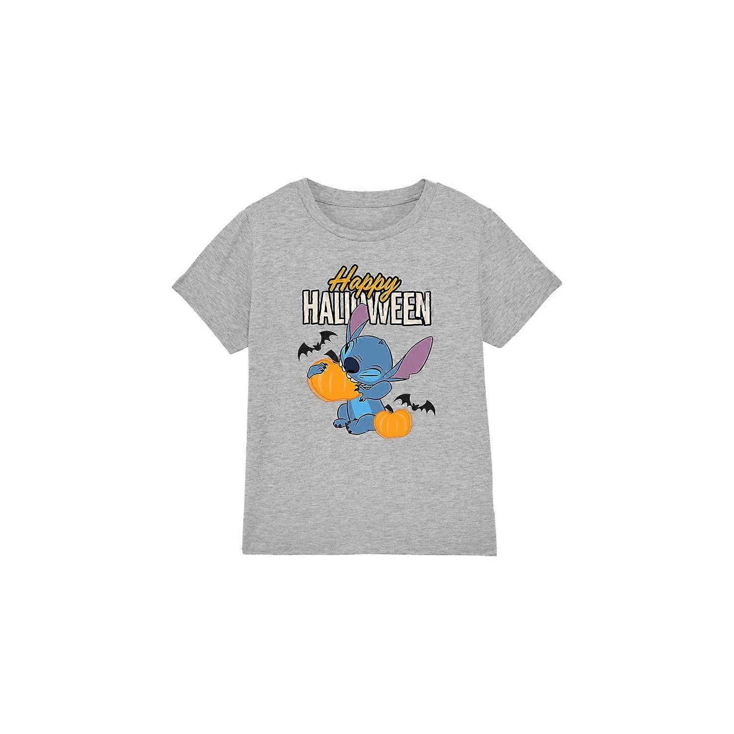 Camiseta Feliz Dia das Bruxas Lilo & Stitch para Crianças/Crianças
