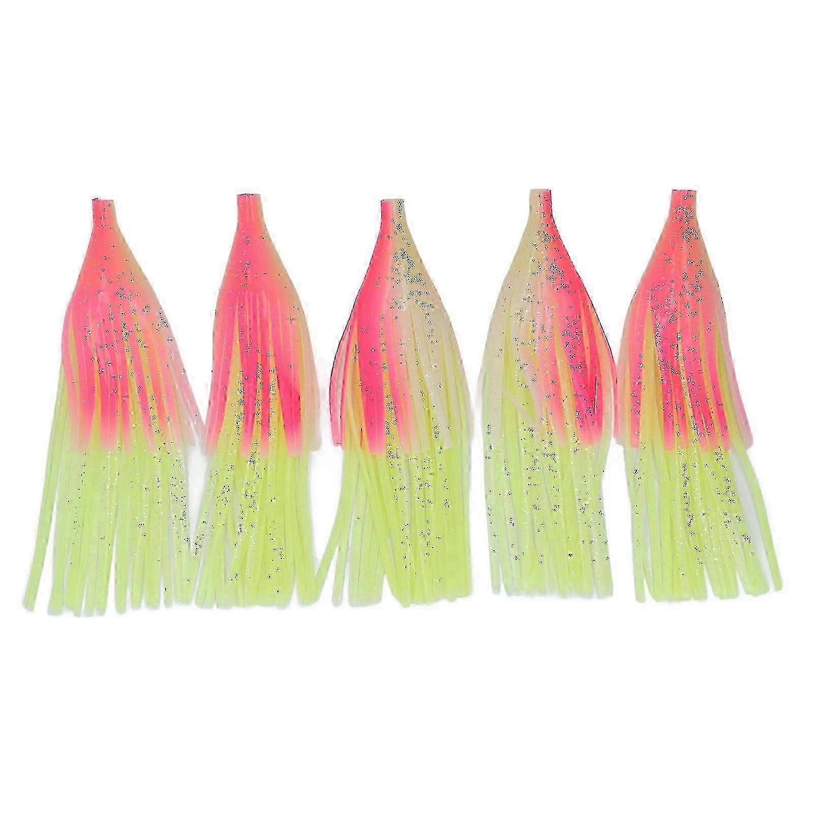 Pink Luminous Octopus Soft Bait Fishing Lure 20cm - 5PCS