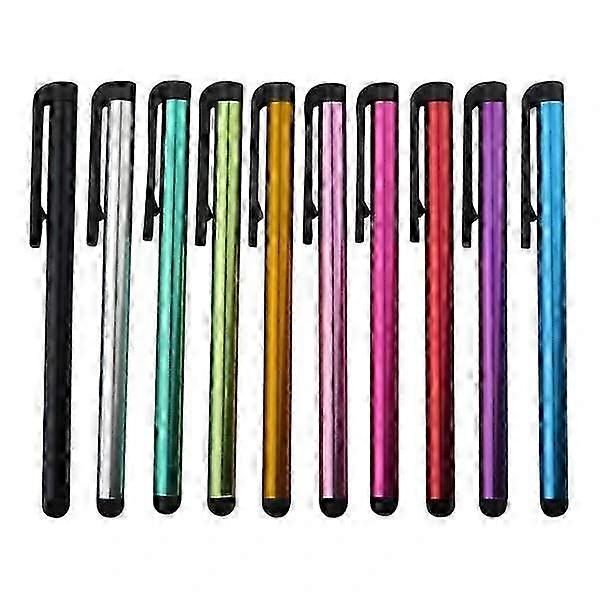 10-Pack of Multi-Color Metallic Stylus Touchpens