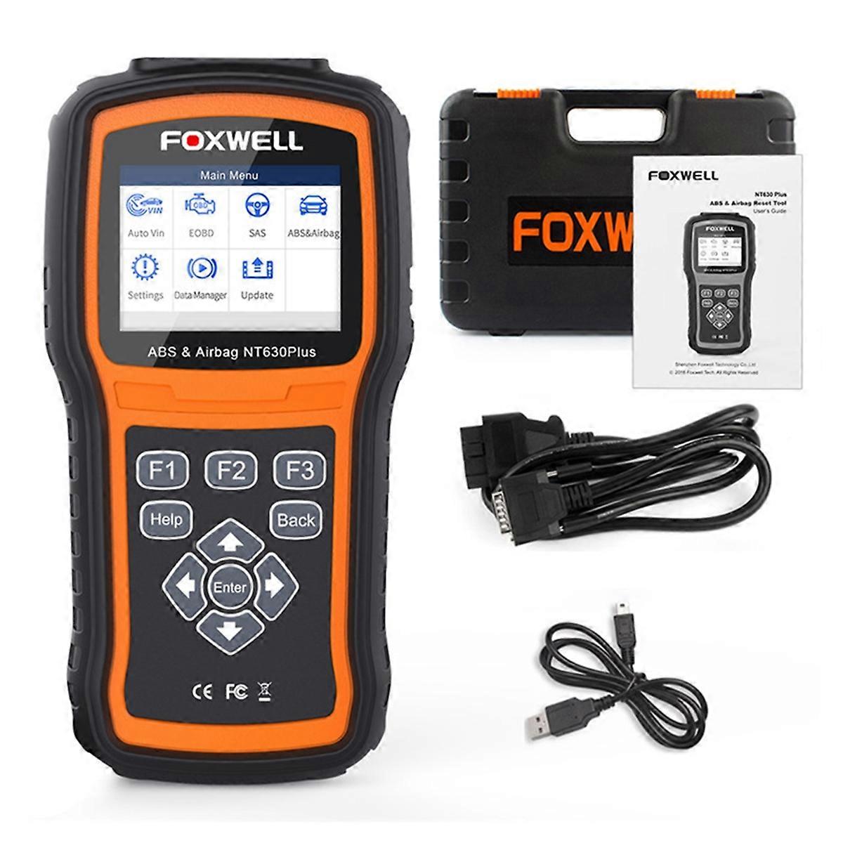 NT630 Plus Car Scanner Automotive Diagnostic Tools ABS SRS Reset Tool Engine Check