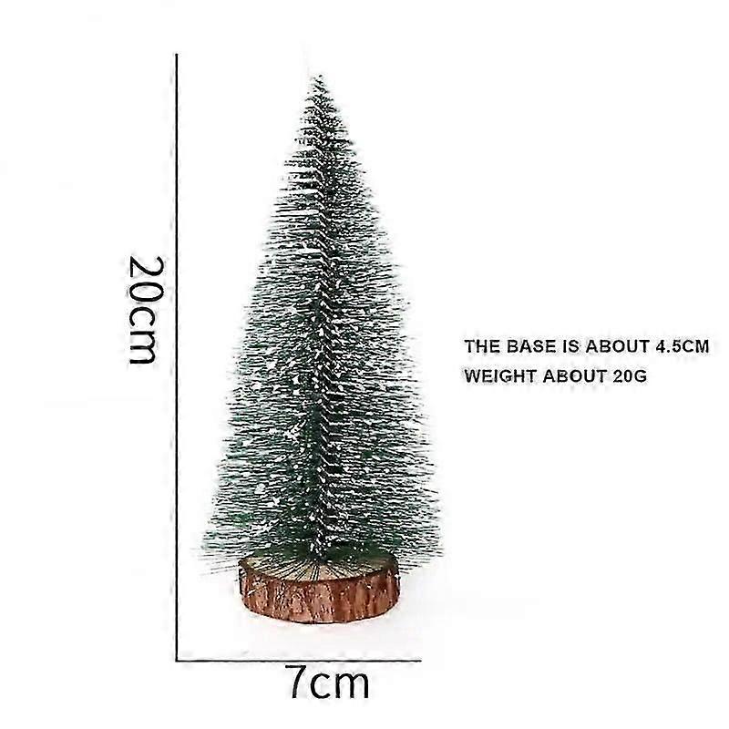 2023 Miniature Christmas Tree Small Artificial Sisal Snow Landscape Architecture Trees For Christmas Crafts Tabletop Decor New Year