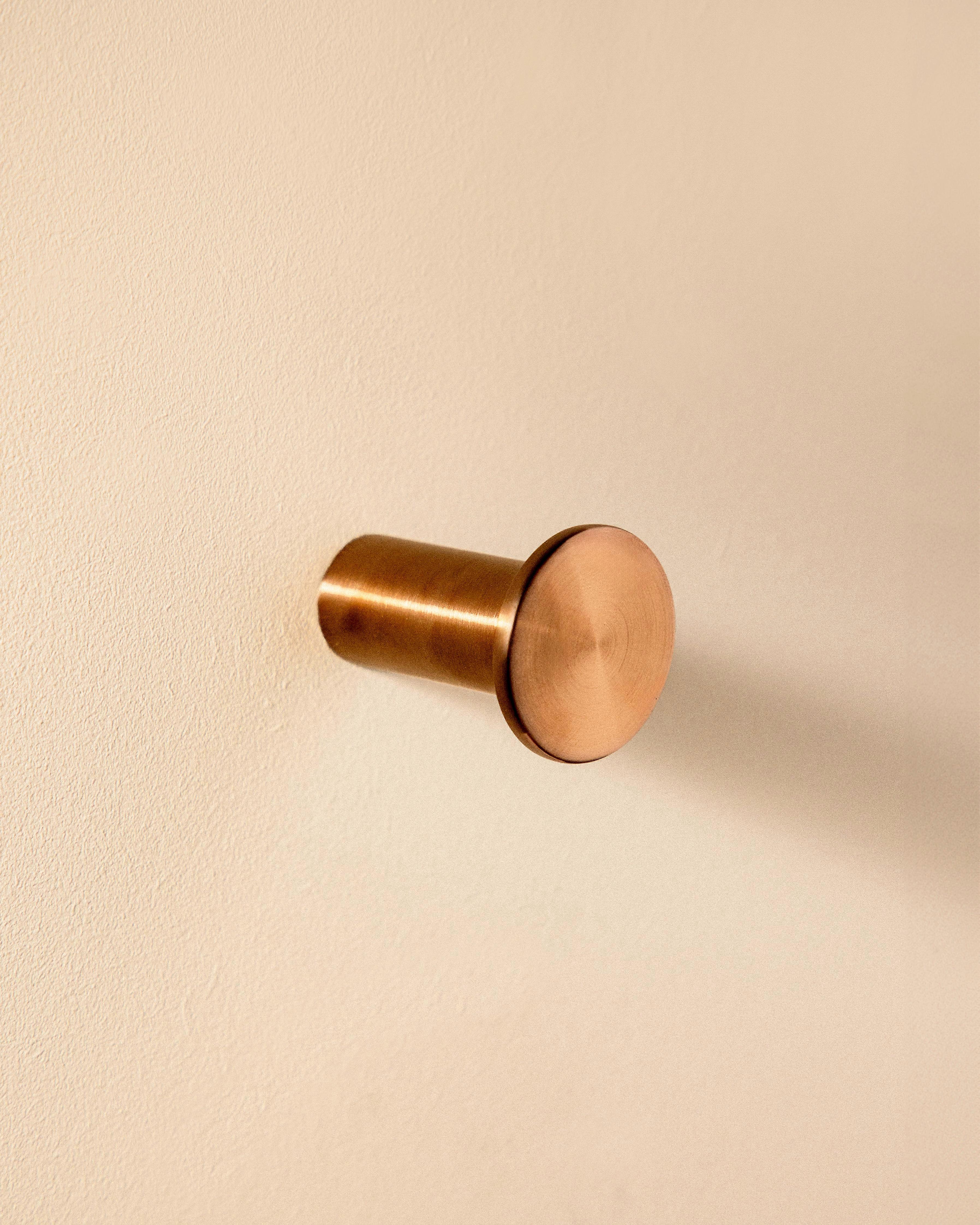 COSMIC Towel hook, Robe hook, Coat hook, Brushed Copper,Architect S+ Collection