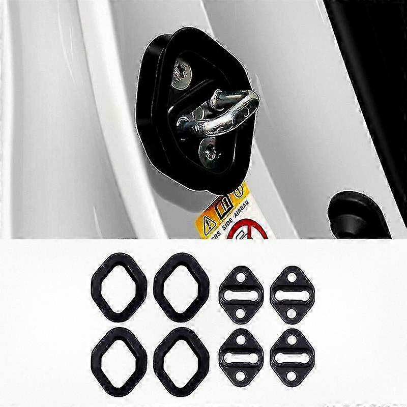 1 Set of Silicone Door Lock Protector Latches Stopper Covers to Reduce Noise for Certain Vehicle Brands