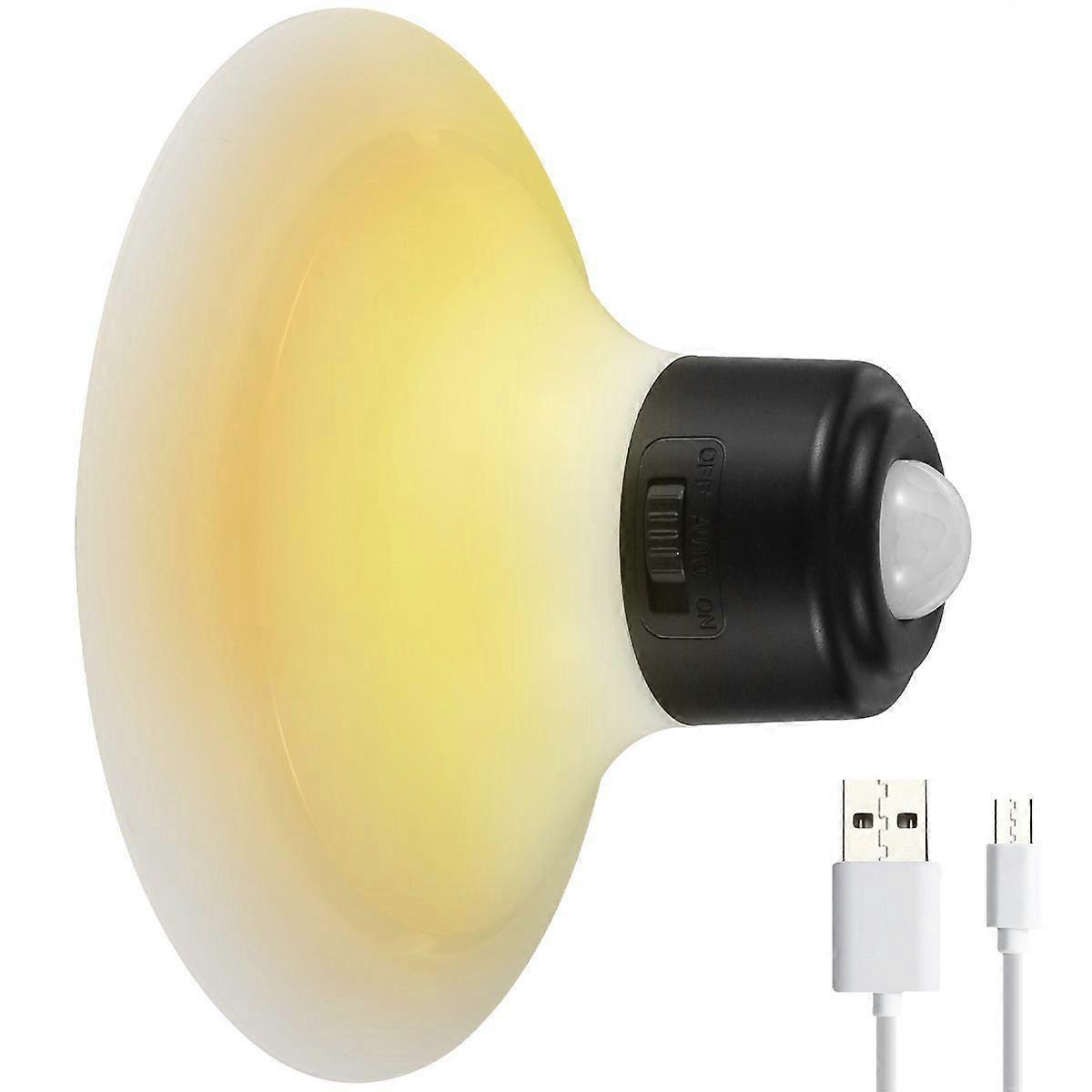 LED Motion Sensor Night Light - Rechargeable Closet Lamp with 120 Beam Angle, Easy Installation, 3 Modes