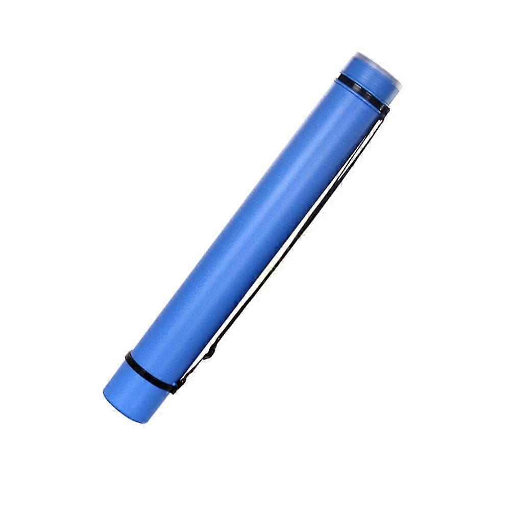 Art Tube Documents Blueprints Artwork Hard Plastic Telescoping Carrying Case Tube, Blue