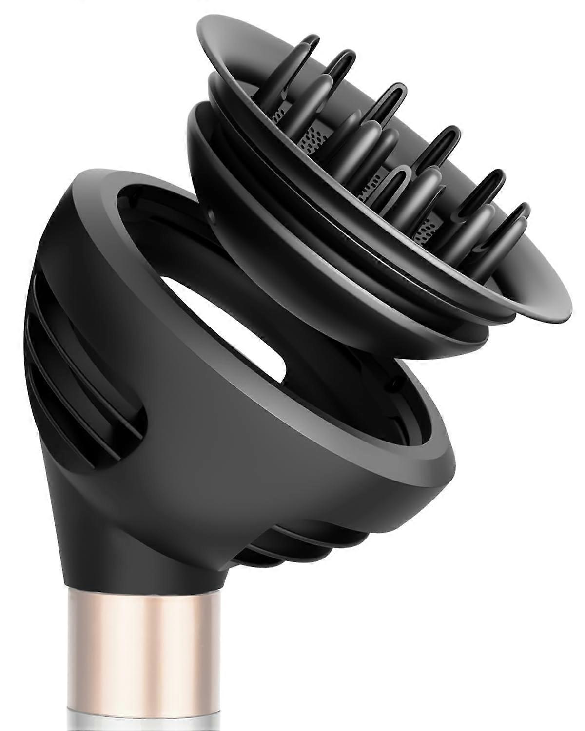 Wave Curl Diffuser Attachment for Dyson Airwrap HS01 HS05 HS08, Upgraded Nozzle Dome for Faster Drying Defined Curls, Grey