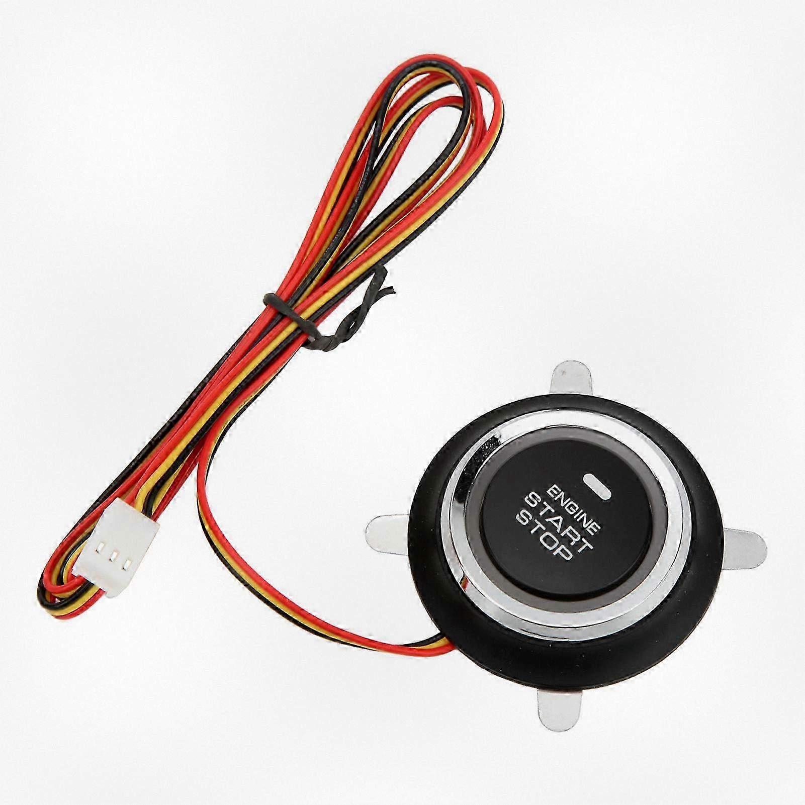ユニバーサルスマートエンジンスタートストップボタンイグニッションキット、キーレスゴーシステム付き、12V車両用
