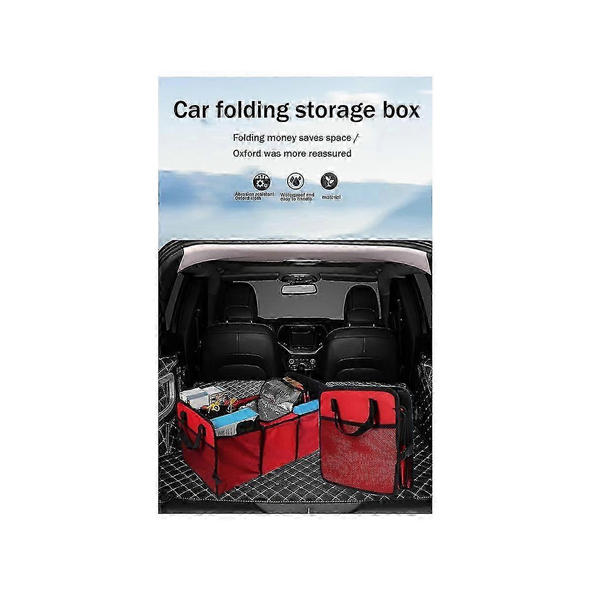 Car Trunk Storage Multifunction Collapsible Folding Mesh Insulation Storage Box Storage Stowing Tid