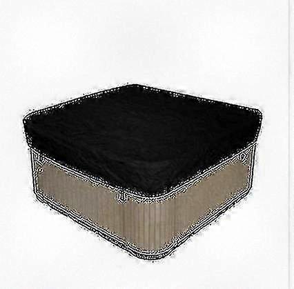 Waterproof Polyester Square Cover for Outdoor Hot Tub, Fits Various Square Hot Tub Models, Durable and Weather-Resistant