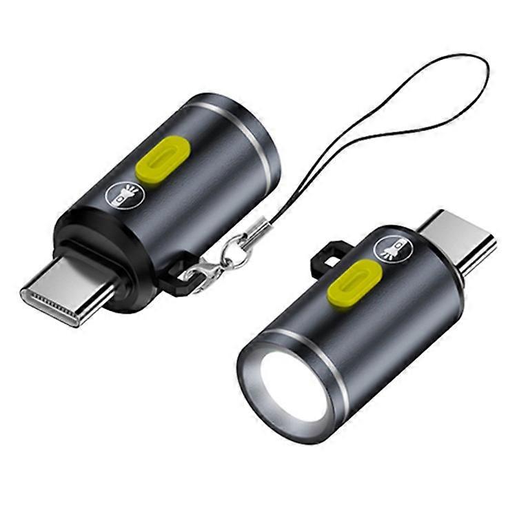Mini LED Flashlight Type C Plug Rechargeable Portable Torch for Outdoor / Home Emergency