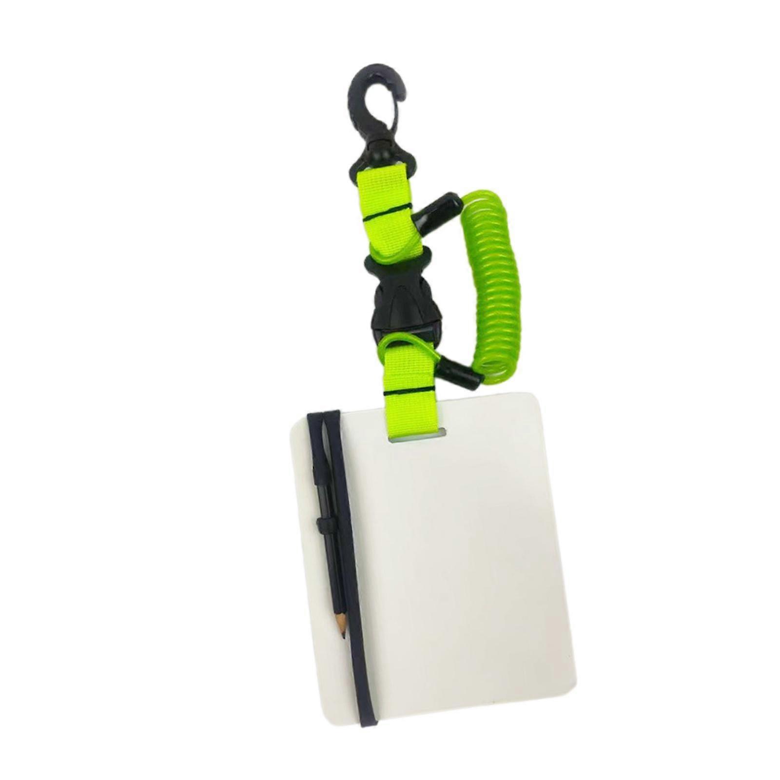 Diving Writing Board Scuba Notepad with Clip and Pencil Submersible Writing
