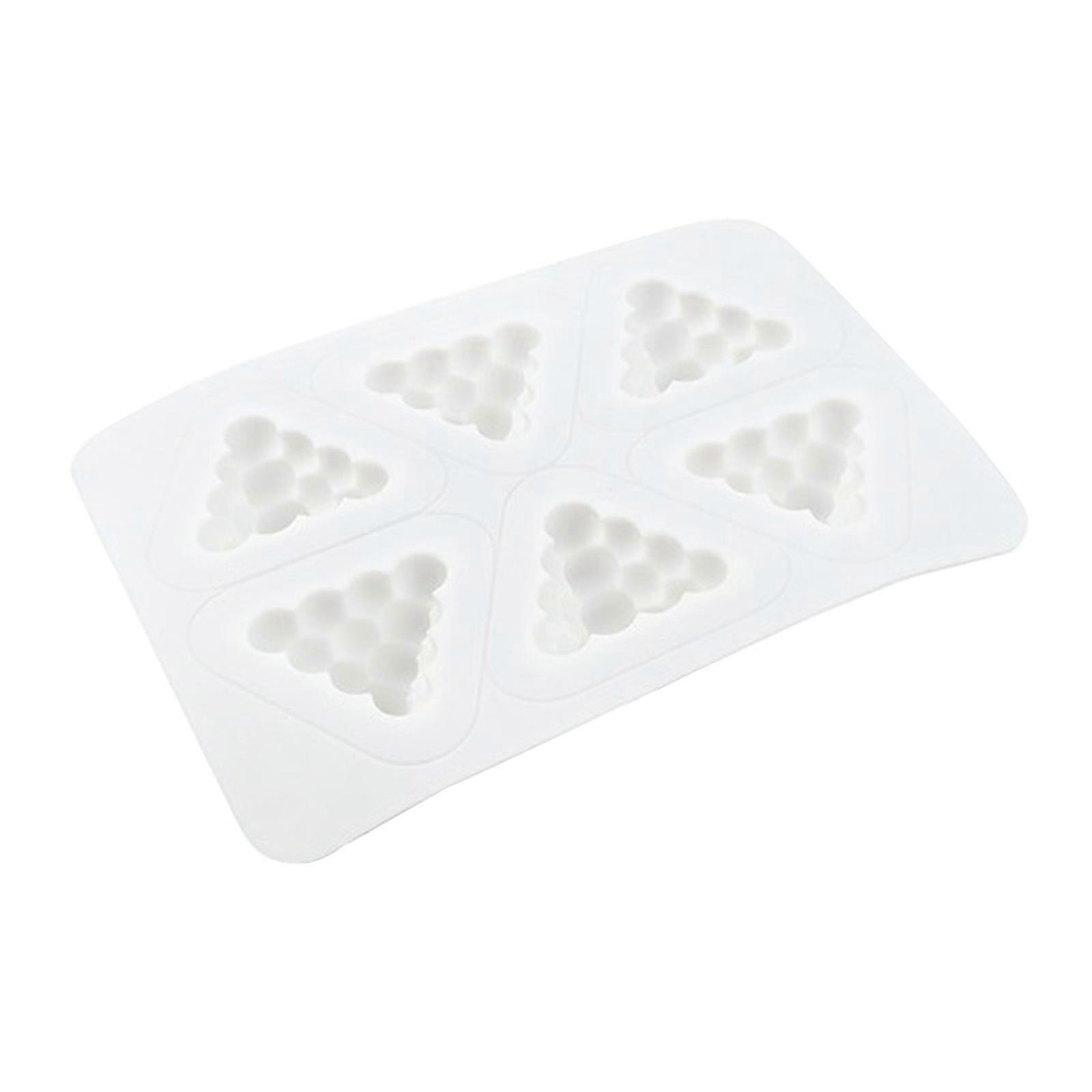 Epoxy Handmade Soap Mold Triangle Candle Mold for DIY Decorations Making Soap Candle Resin Clay Cake Baking Mold Multicolor