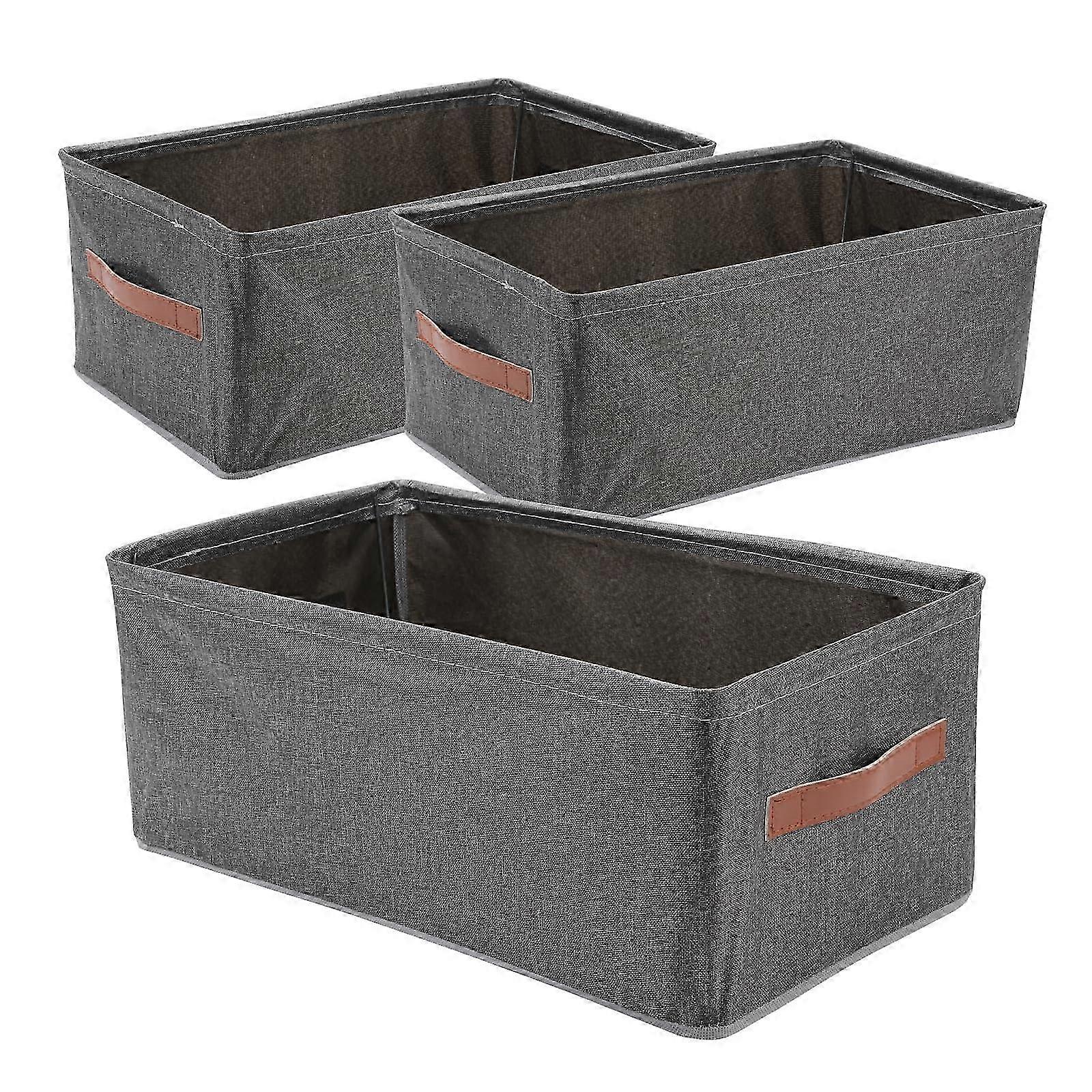 3 Packs Foldable Storage Box for Clothes Large Size