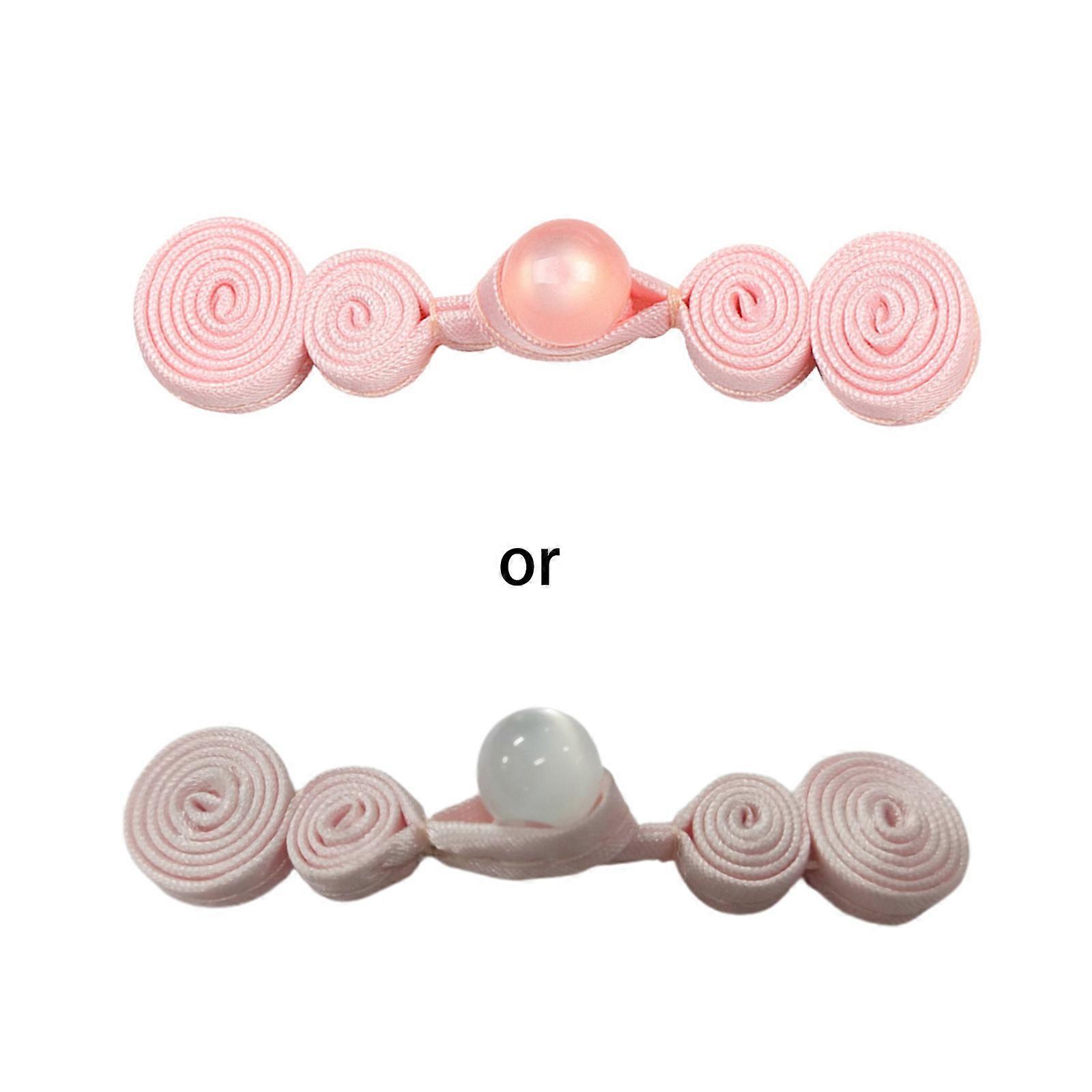 Chinese for Frog Closure Button with Faux Jade Bead Handmade Gourd Shape Cheongsam for Tang Suit Knot Fasteners DIY Sewi  9 burgundy