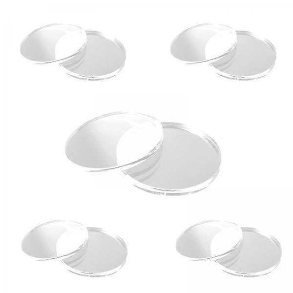 2x 10 Units Miniature Base Display Stand Round Acrylic Plate for Events And