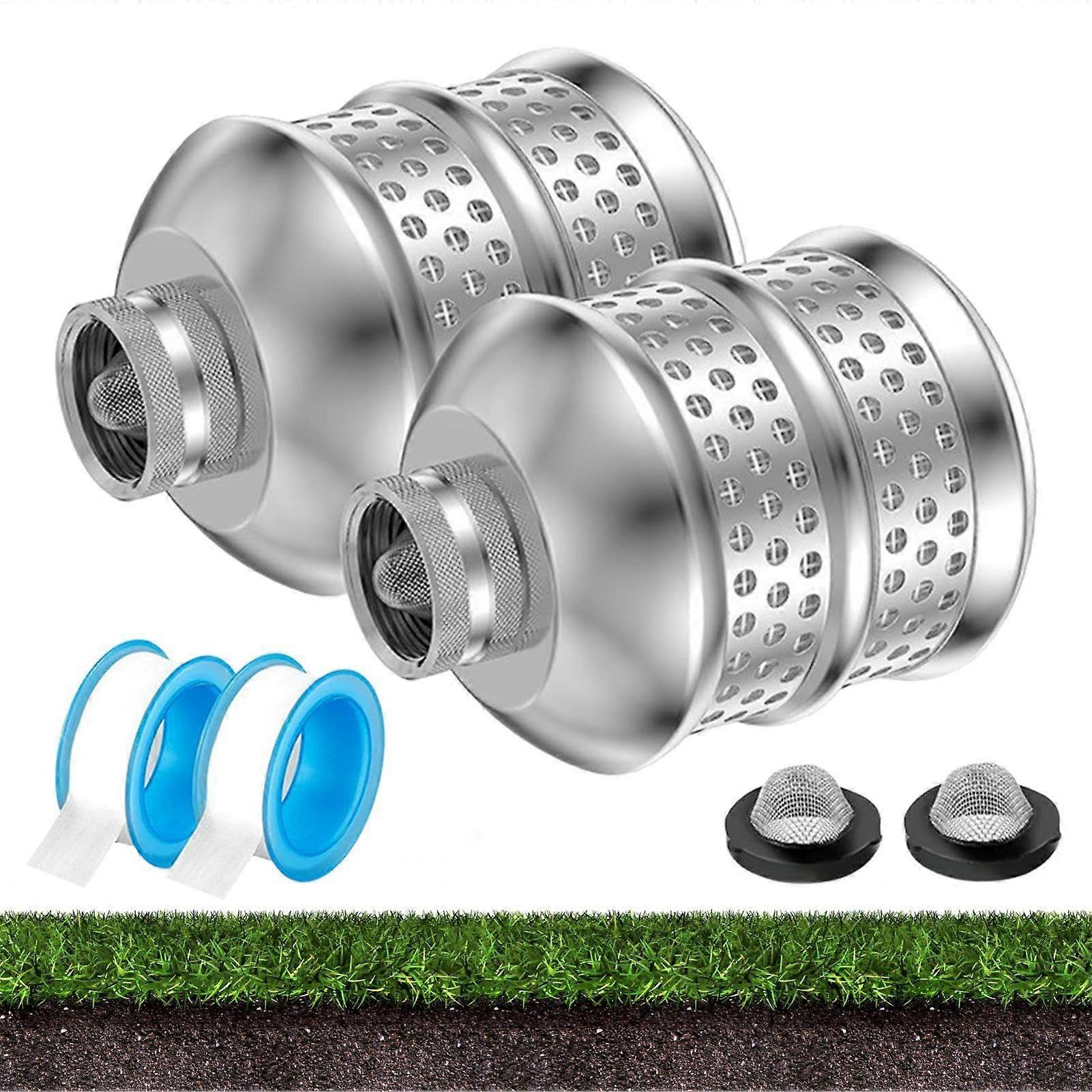 Garden Hose Bubbler Sprinkler with Rustproof Filter Head – Aluminum Alloy Threaded Connector for Soil and Root Protection