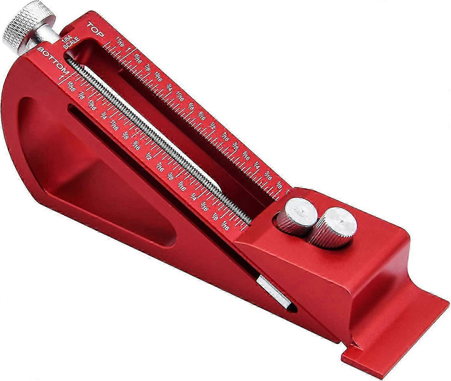 Adjustable Setup Block Height Gauge, Precision Aluminum Woodworking Tools for  s, Measuring 1/64 to 1-1/16 Range