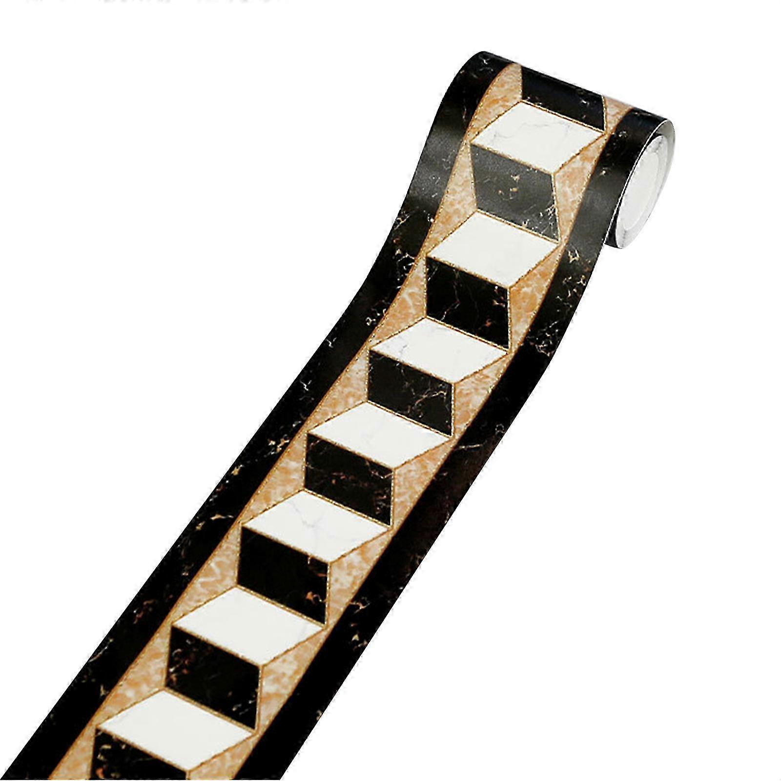 Removable Waterproof 3D Pattern Wall Borders with Self-Adhesive Features