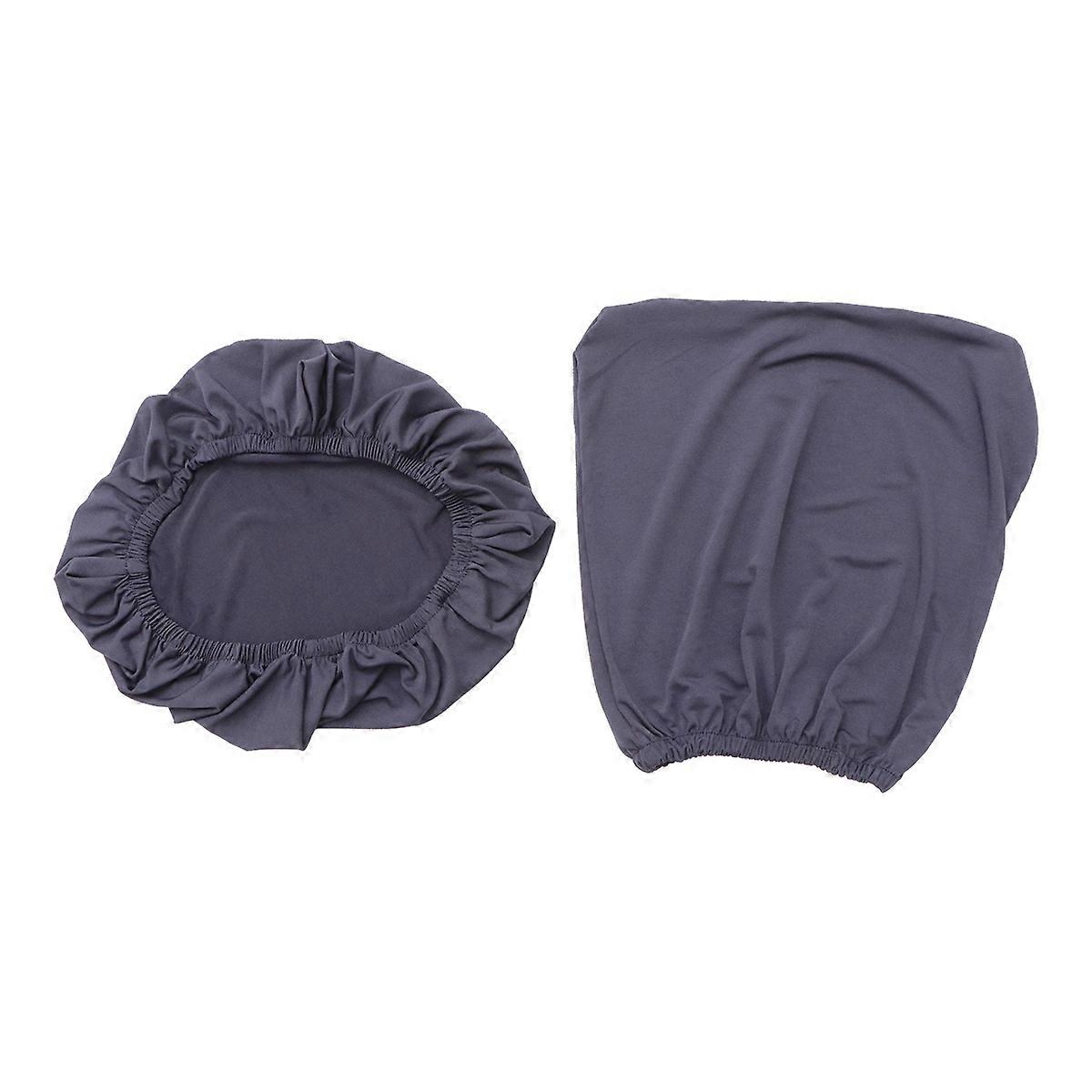 Stretchy Solid Color Chair Cover with Elastic Seat Protector for Office or Hotel Use Reusable Deep Grey Style Fits Most Chairs