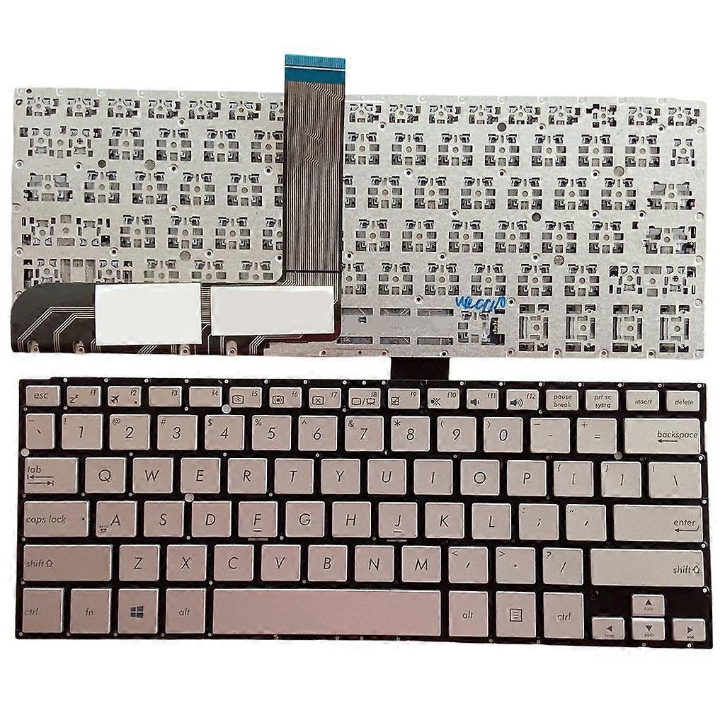 Keyboard US Layout Ergonomic Accessories Silver Basic for ASUS TP300 TP300L