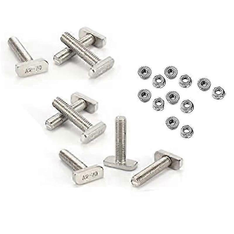 12Pcs T Slot Bolt Replacement,M10 X 25 Screws