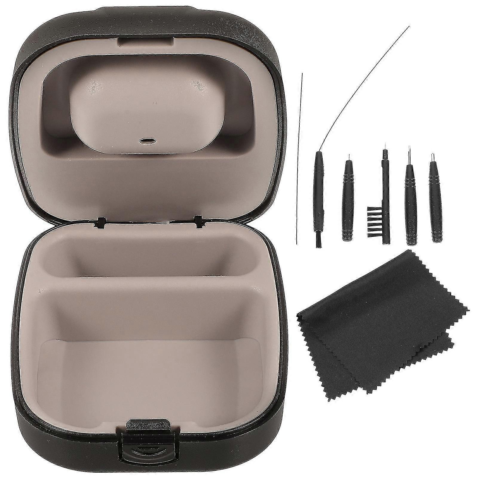 Kit de instrumente portabile de curățare a aparatelor auditive cu perie, 1 set de accesorii de întreținere și îngrijire pentru uz zilnic