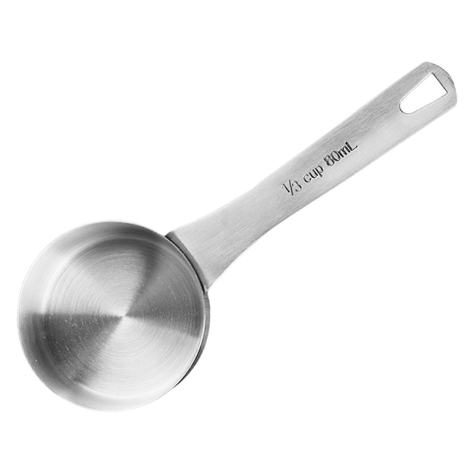 measuring spoon made of stainless steel, espresso spoon, teaspoon, tablespoon, 80 ml