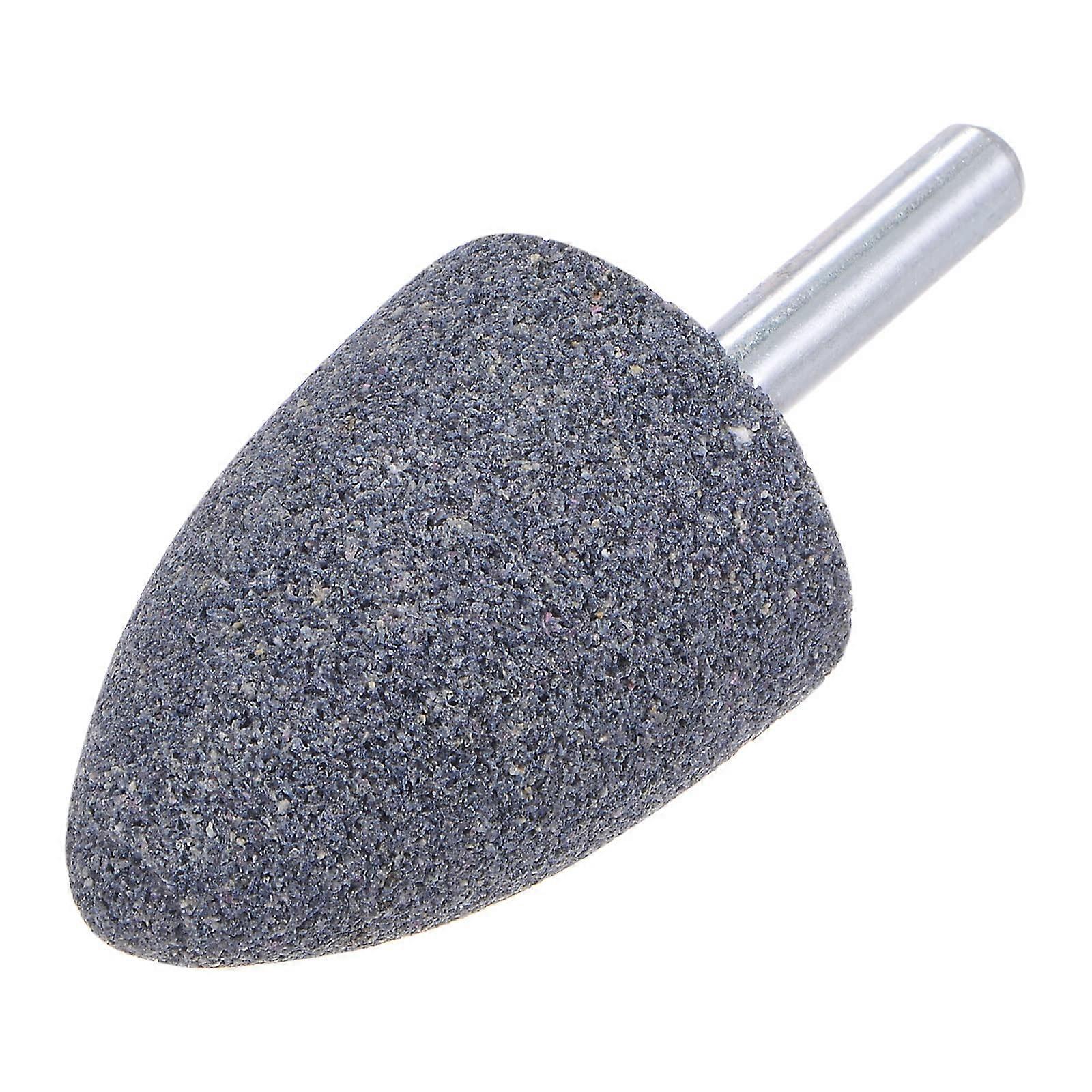 15 Pcs Abrasive Mounted Stone 1/4' Shank 1.18' Dia Conical Corundum Grinding and Polishing Head for Engraving Rotary Tool