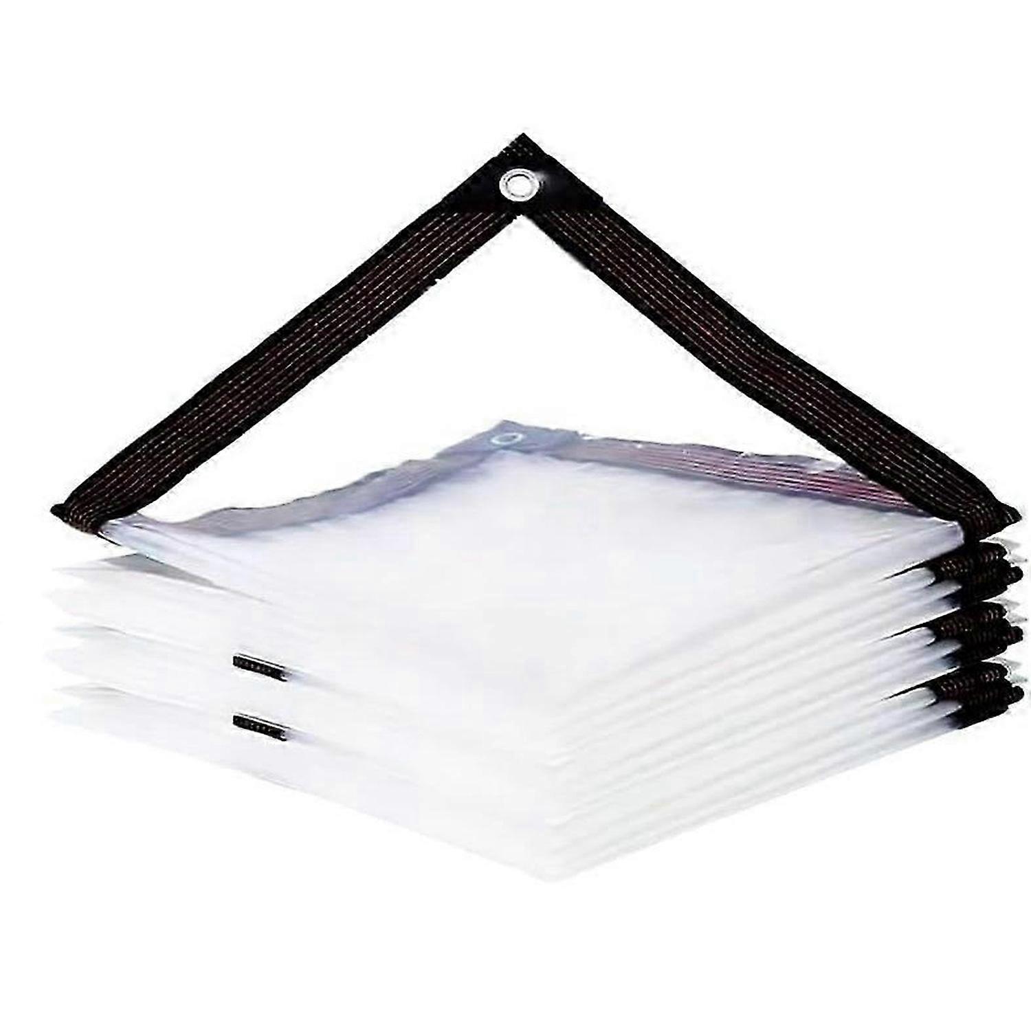 Telone Trasparente, Telone Trasparente Impermeabile, Telo Trasparente Trasparente Telo Telo Copertura Telo Vetro Morbido Telone Trasparente Giardino Domestico Uso Esterno (2 m x 3 m) 6,5 x