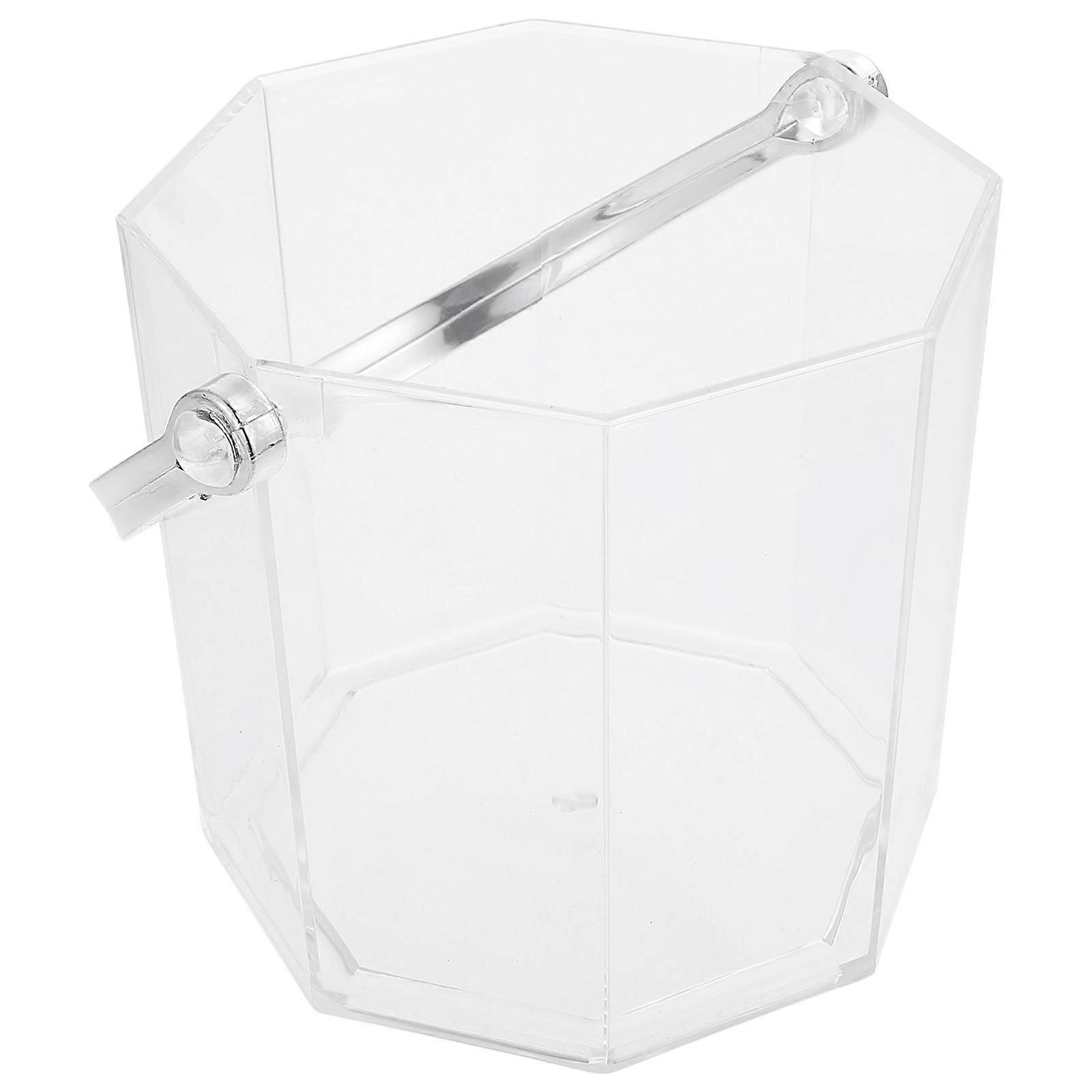 Party Ice Bucket Creative Acrylic Ice Container Portable For Home Use 22x12cm Storage 1Pc