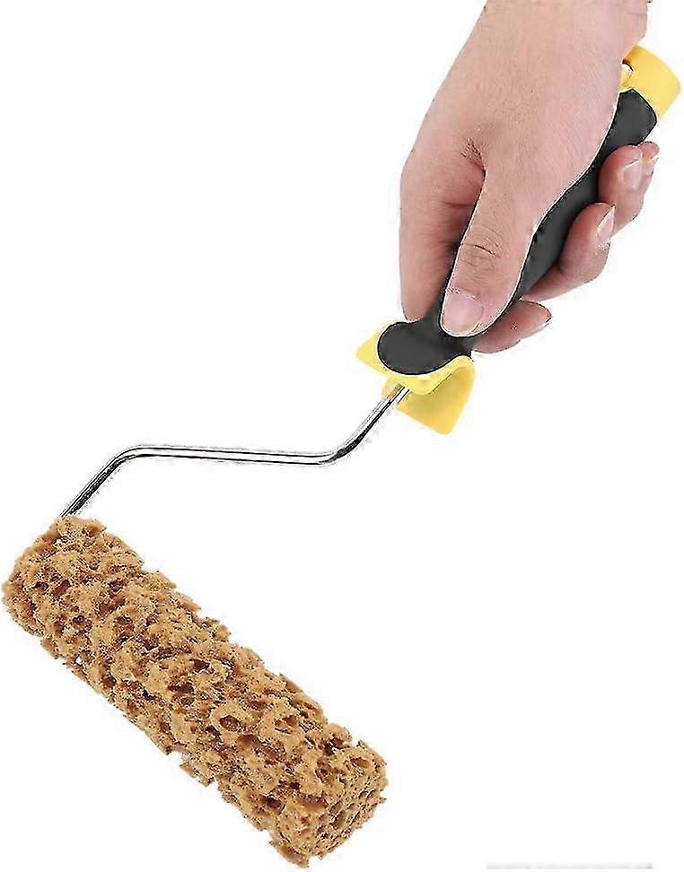 6inch Texture Pattern Paint Roller Brush, Embossed Paint Roller with Handle for Wall Decoration and Painting Tool Uses