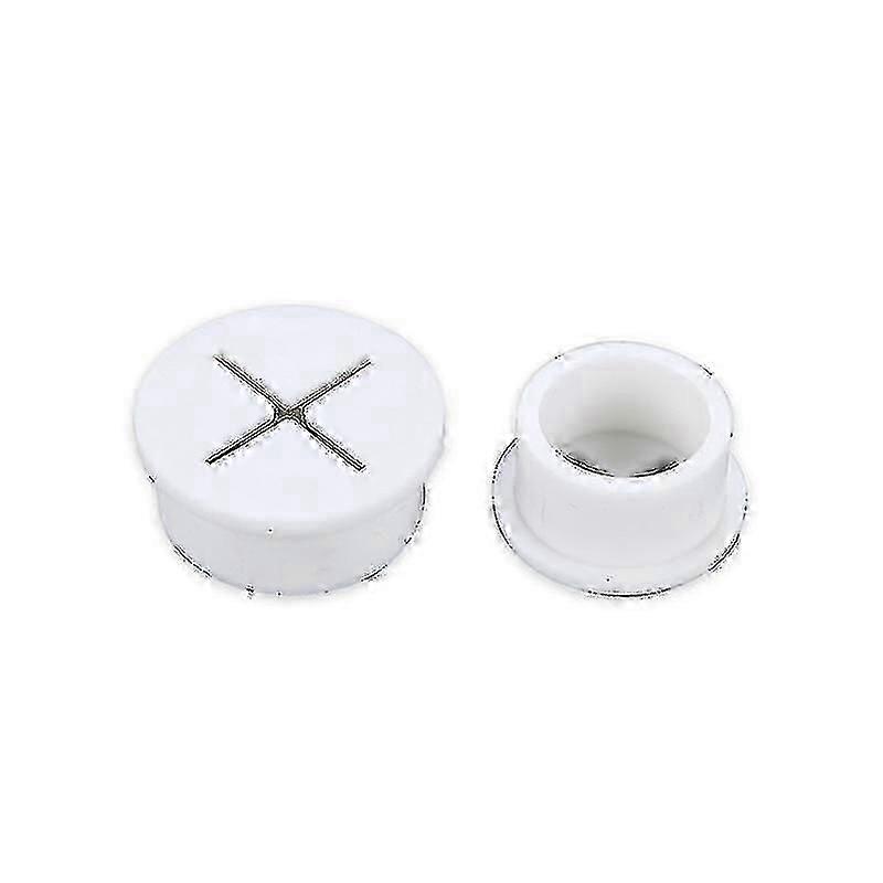 オフィスホームコンピュータデスクケーブルホールカバー(ホワイト)用シリコンホールゴムプラグゴムグロメット(6個)