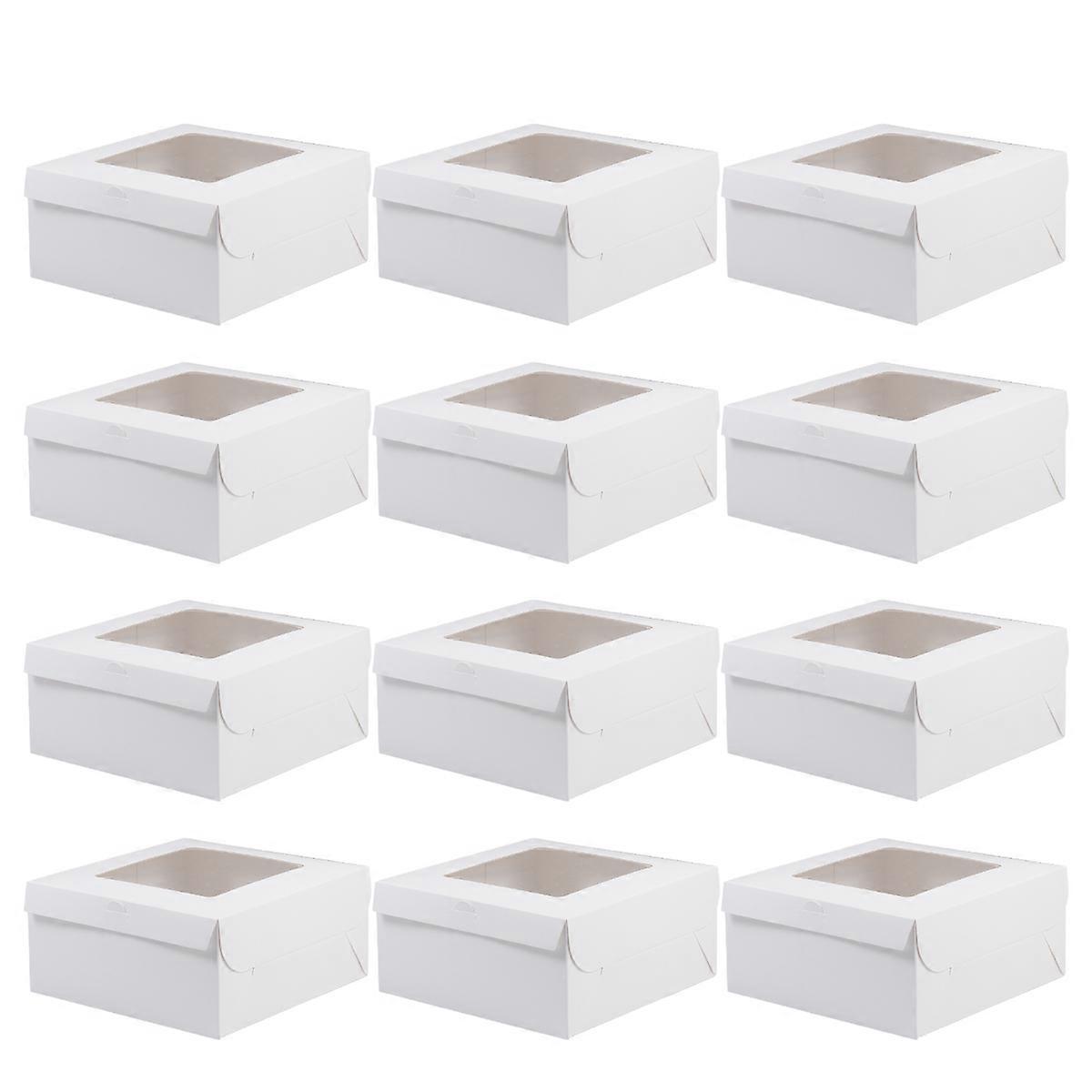 Party Treat Boxes Cupcake Packing Box Other Parties Display Simple and Practical Design 12Pack
