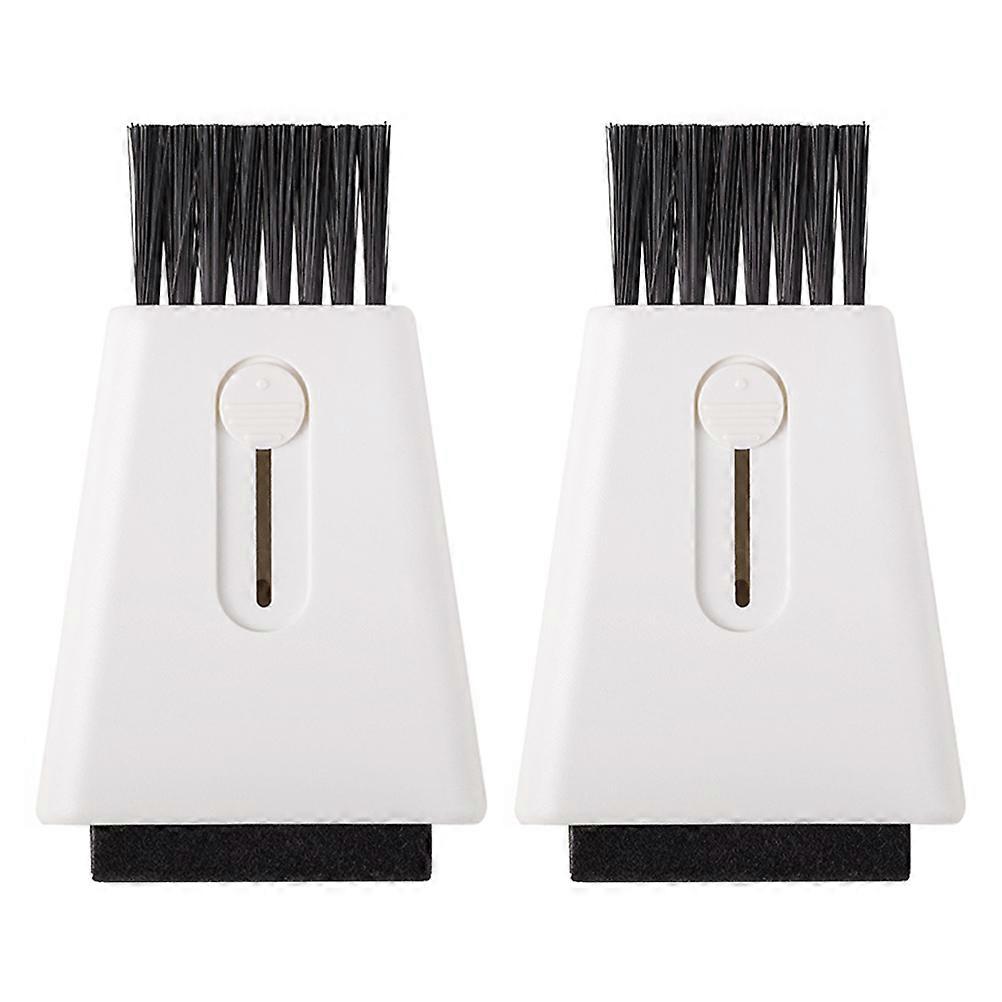 2pcs Multi Purpose Cleaner Brush Small Double Head Keyboard Cleaning Tool
