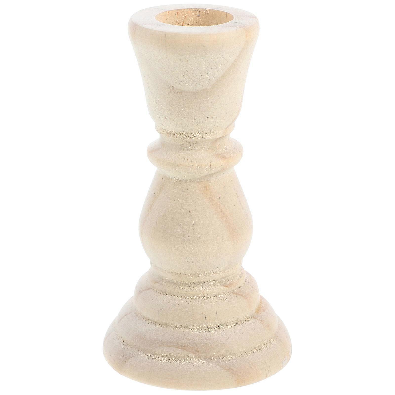 Tea Lights Candles Holder Wooden Stand For Various Occasions Adorable Rustic Style 1Set
