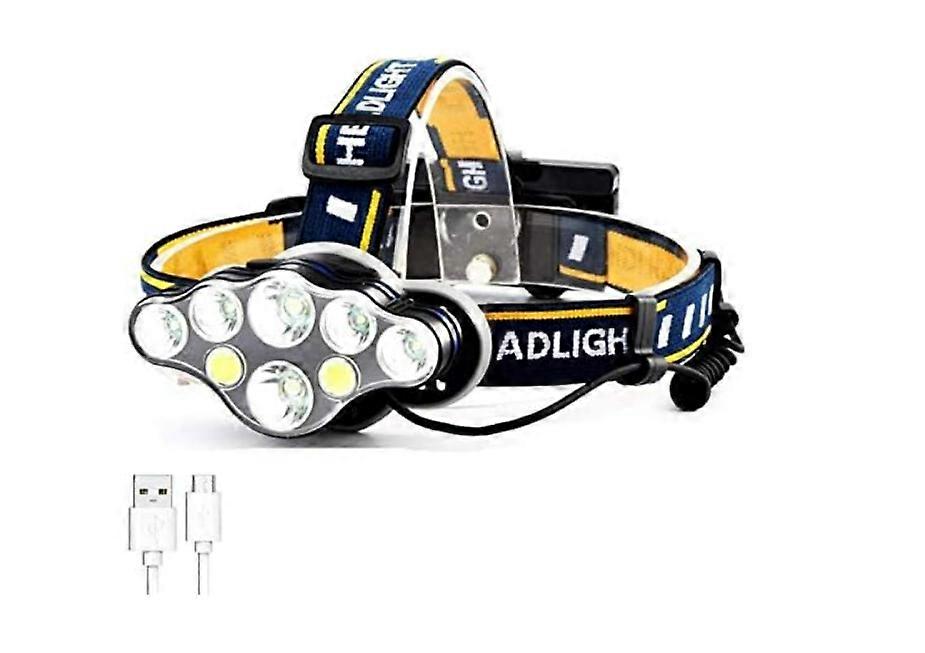 Headlamp 4000LM T6 LED Headlight 3 Mode Zoom Headlamp Waterproof Head Torch Camping Hunting Flashlight by AA Battery red(Black)