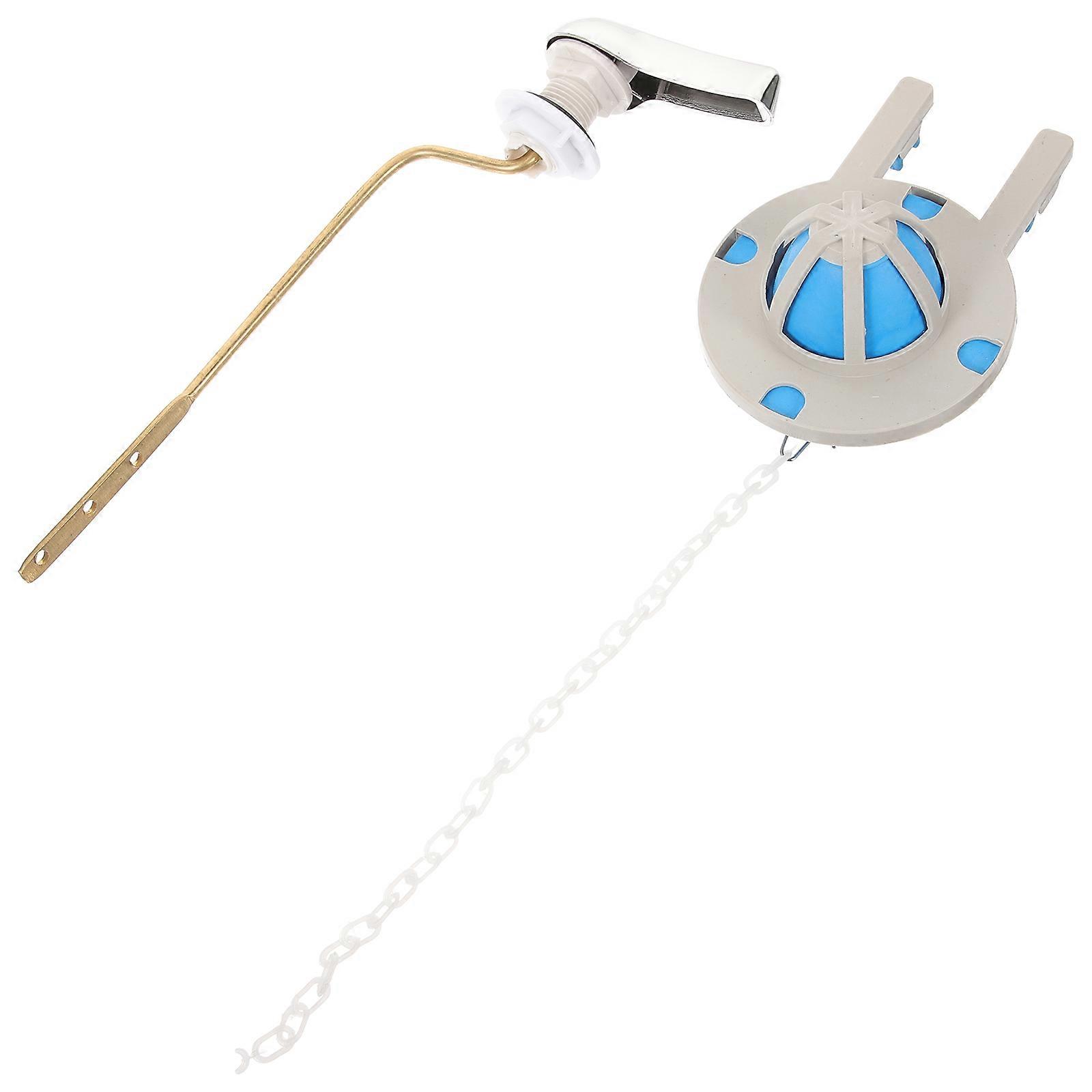 Flush Handle For Toilet Tank Toilet Flapper Kit Bathroom Decor Water Sealing 1Set