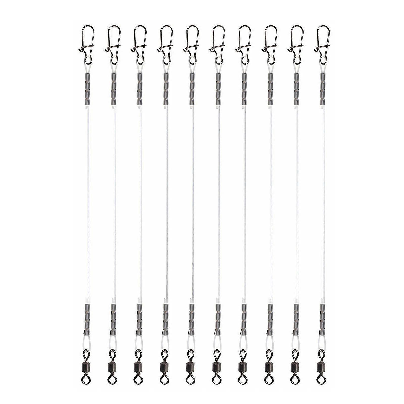 Fluorocarbon leader Fluorocarbon fishing leader with swivels, Fluorocarbon leader line for saltwater and freshwater Ref: 9766