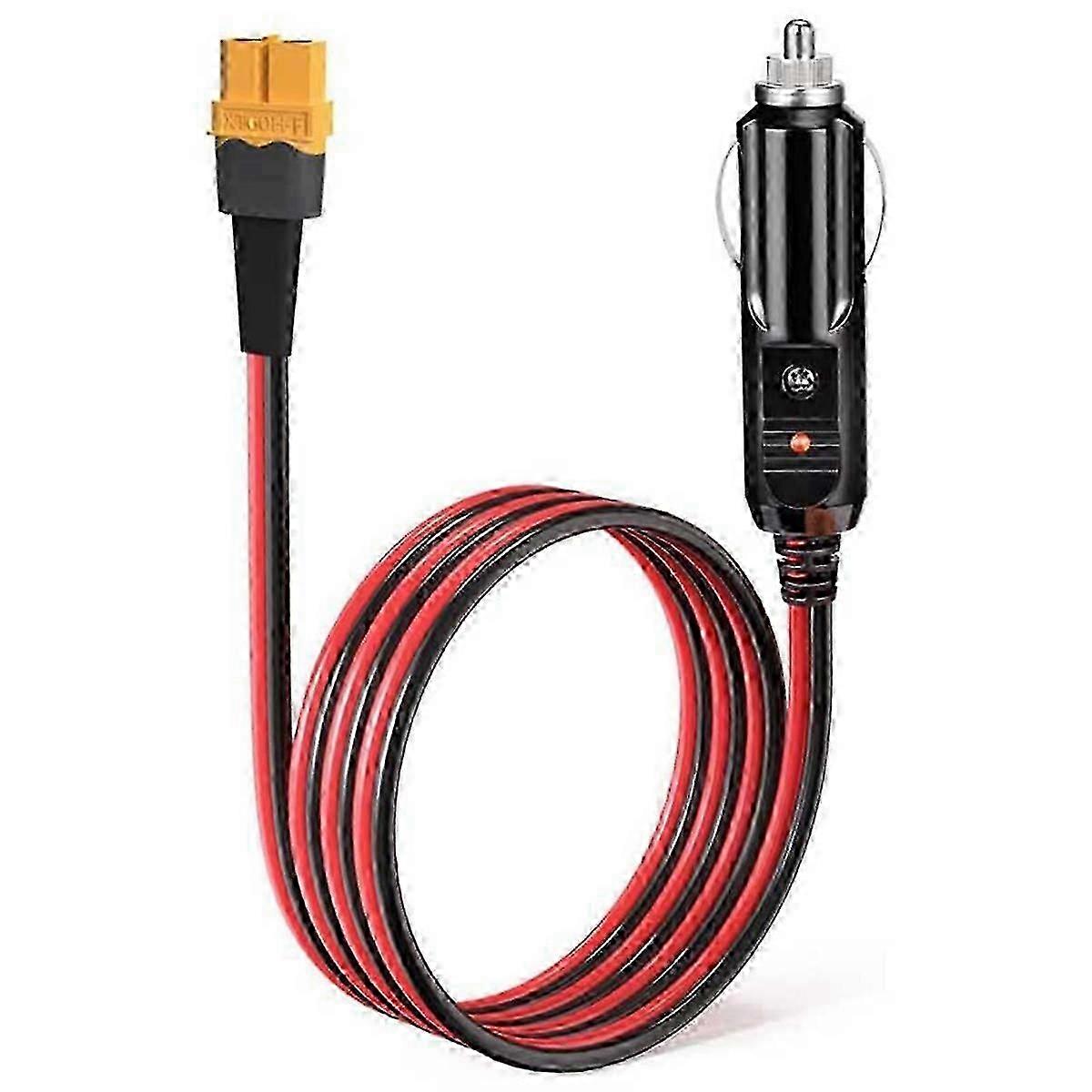 ALLPOWERS S2000 Bluetti EB55Anker 757/767 Isqueiro de carro compatível com XT60 12V a 24V Cabo de carregamento