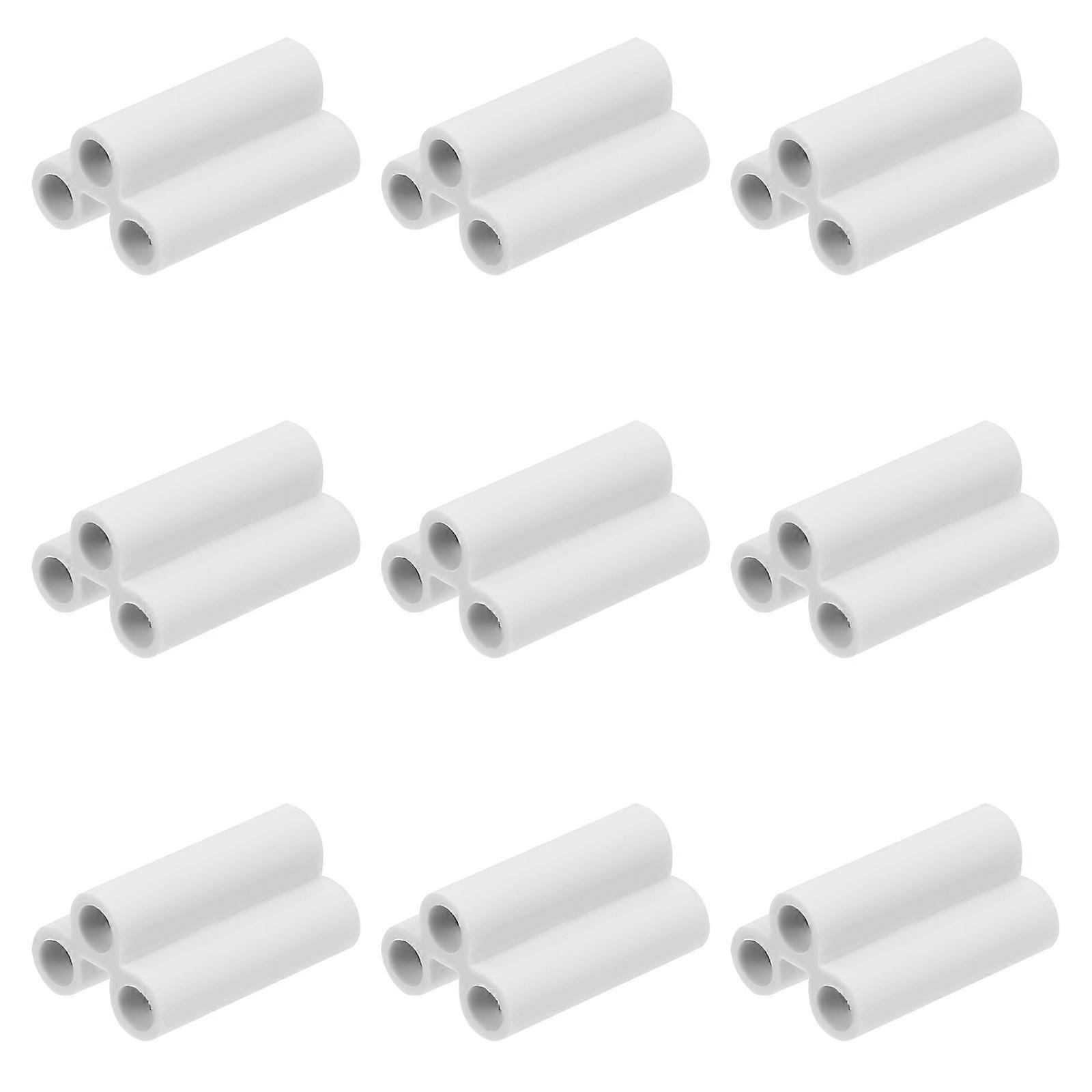 20pcs LED Tube Lamp Connector Pins, Female Adapter, Pure Copper Core, Double End, Compatible with Fluorescent and Integrated LED Lighting