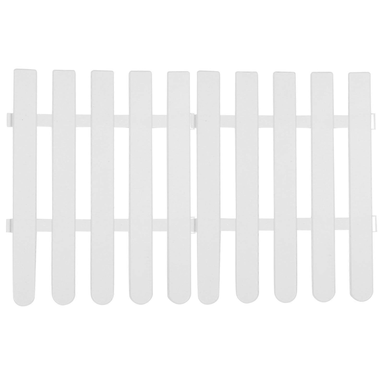Plastic Garden Fence Multi-Use Courtyard Fences For Flower Beds PVC 50.00X40.00X1.20CM Landscape Barrier Edging 2Pcs