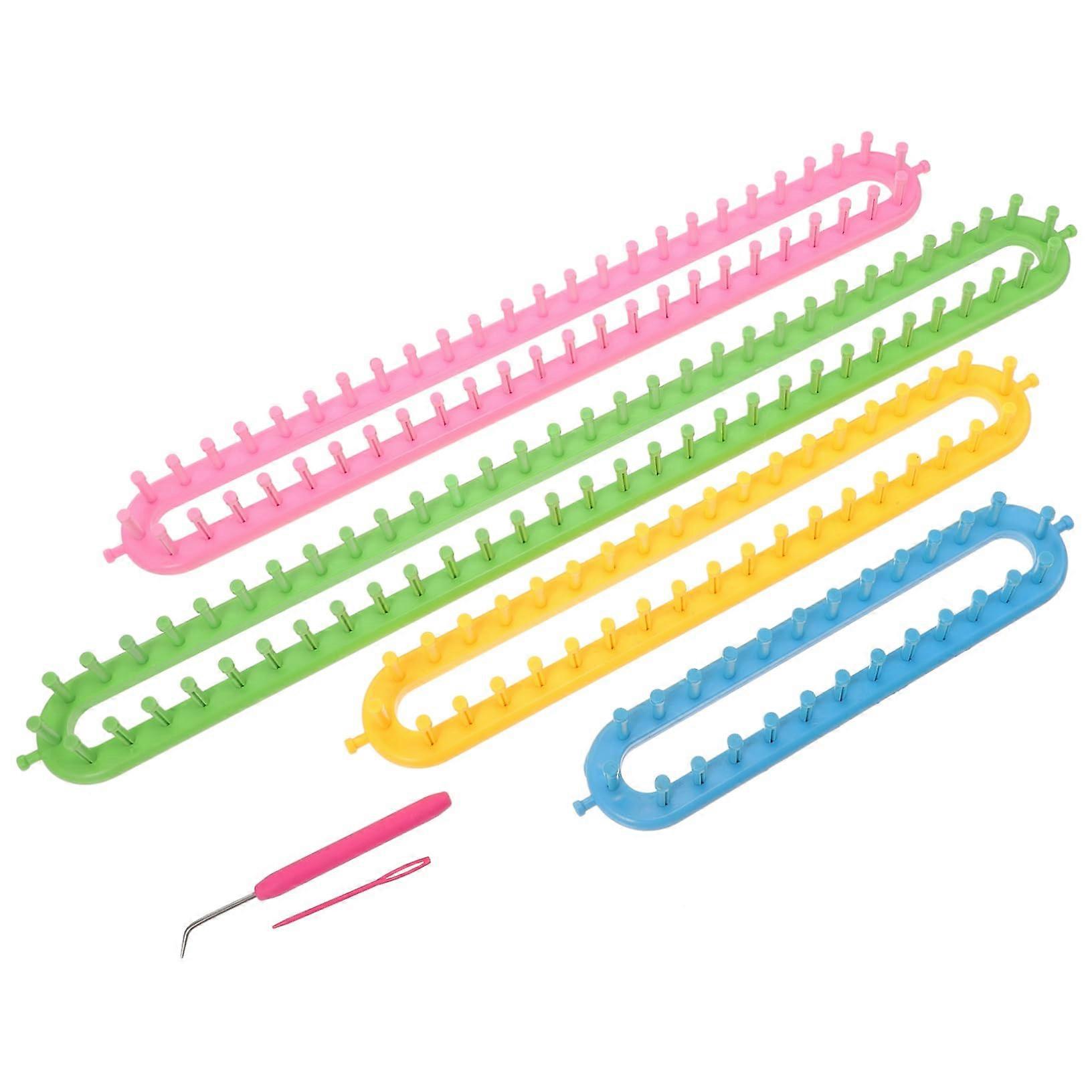1 Set Scarf Knitting Machine Sock Loom Yarn Cord DIY Loom Rectangle