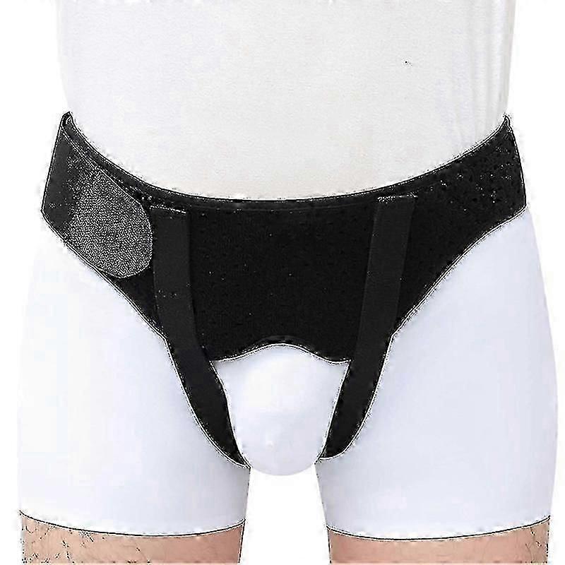 Hernia Band - Hernia Support Truss for Single/Double Inguinal or Sports Hernia - Two Removable Compression Pads and Adjustable Inguinal Strap Surgery