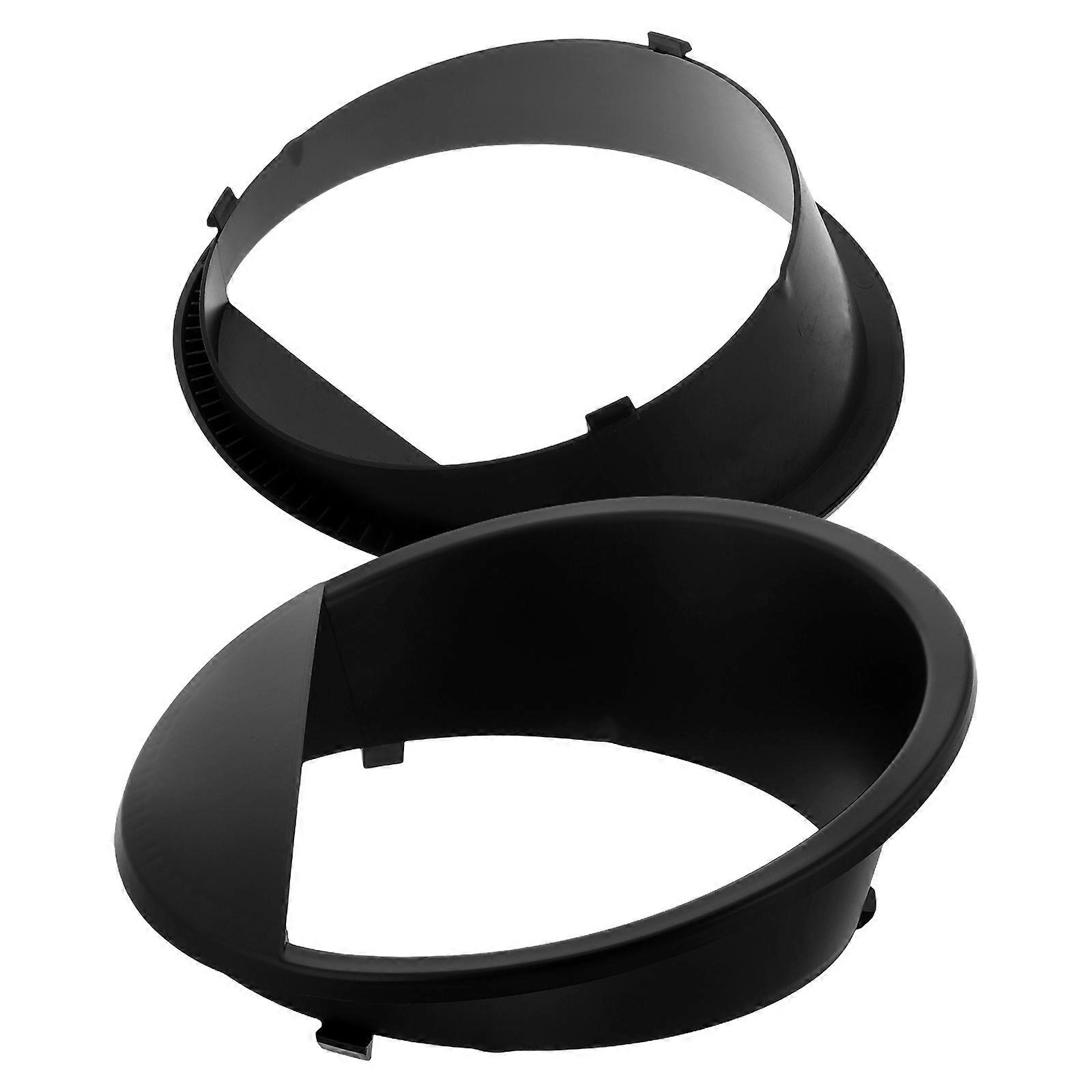 Matte Black Headlight Cover Bezels for Headlamp Trim Guard Replacement – Easy Installation Front Lamp Trim Guard Pair