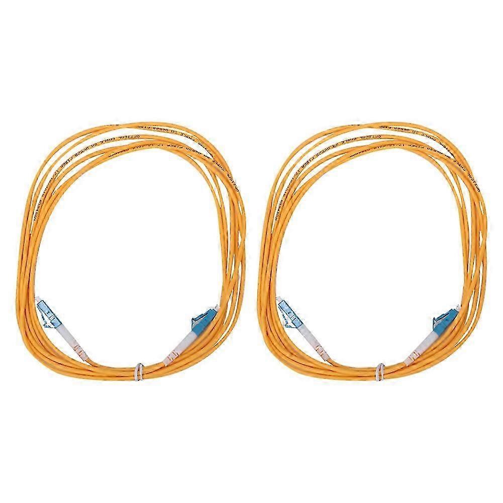 2pcs 3 Meter LC UPC zu LC UPC Singlemode-Glasfaser-Patchkabelkabel