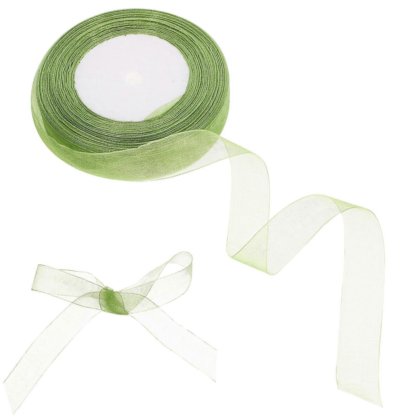 Festival Ribbons Ribbon Art Crafts Family Gatherings Green 4500.00X2.00X0.10cm 1 Roll