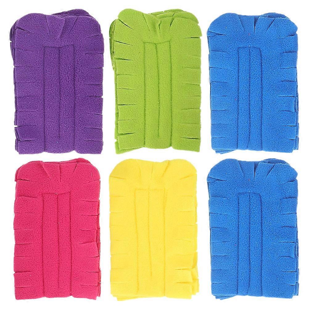 6pcs Washable Duster Refills for Heavy Duty Electrostatic Dust Removal – Non Scratch Microfiber Brush Heads for Furniture, Electronics & Hard to