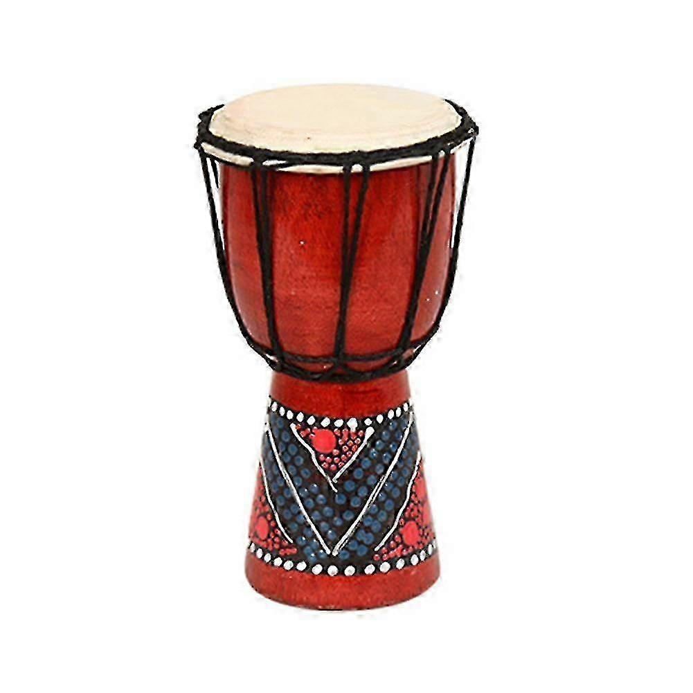 Drum Is A Rope - Goat Leather Covered Goblet Drum Played By West African Style(pattern Random)